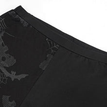 Load image into Gallery viewer, PT148 Ripped spider web printed asymmetrical leggings
