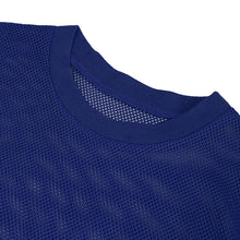 Load image into Gallery viewer, TT03905 party blue diamond-shaped net basic style short sleeve men T-shirts