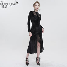 Load image into Gallery viewer, ESKT039 Small stand collar Paisley lace dress