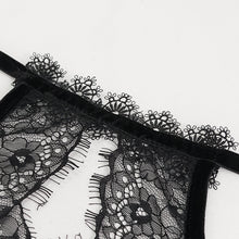 Load image into Gallery viewer, ECST005 Burgundy halter sexy lingerie