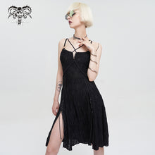 Load image into Gallery viewer, SKT145 Punk daily life wavy pattern sling dress