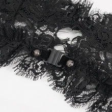 Load image into Gallery viewer, SX007 Devil Fashion Gothic hot girls black lace sexy lingerie set