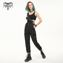 Load image into Gallery viewer, PT182 Diablo daily half suspenders women cargo pants
