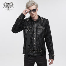 Load image into Gallery viewer, CT201 Similar to Hand Painted Asymmetric Punk Jacket