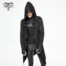 Load image into Gallery viewer, CT172 Dark hooded knit coat printed men Cardigan
