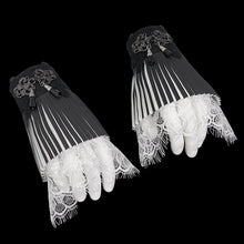 Load image into Gallery viewer, AS125 Gothic Pleated Black and White oversleeves