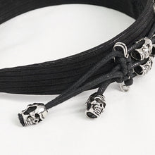 Load image into Gallery viewer, AS128 skull braided headband