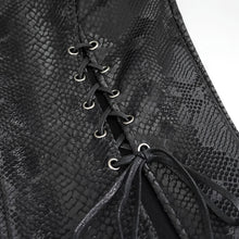 Load image into Gallery viewer, SKT124 Snakeskin pattern symmetrical slit skirt