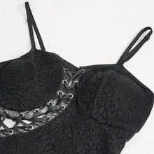 Load image into Gallery viewer, SKT146 Dark Leopard Print Sexy Dress