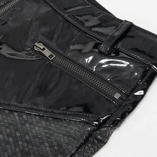 Load image into Gallery viewer, PT156 Hexagon pattern bright leather leggings