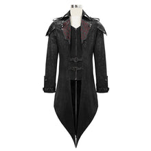 Load image into Gallery viewer, CT06901 movie actor false two pieces black hooded leather long coats for men