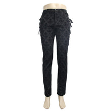 Load image into Gallery viewer, PT042 party wearing court flocking gothic patterned men trousers