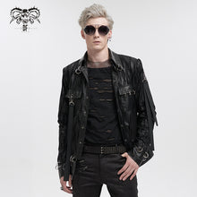 Load image into Gallery viewer, CT201 Similar to Hand Painted Asymmetric Punk Jacket