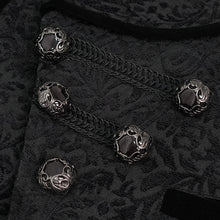 Load image into Gallery viewer, WT07001 Gothic dark pattern black vest (with brooch)