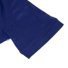 Load image into Gallery viewer, TT03905 party blue diamond-shaped net basic style short sleeve men T-shirts