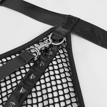 Load image into Gallery viewer, SX010 punk women fetish cross-shaped halter one piece sexy lingerie with strap