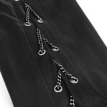 Load image into Gallery viewer, SHT066 Punk chain drawstring men shirts