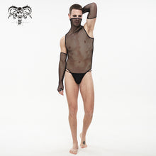 Load image into Gallery viewer, SX01301 Mesh sexy one piece men bodysuit