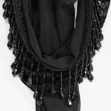 Load image into Gallery viewer, TT169 Gothic Off The Shoulder Back Swing Collar Printed Mesh T-shirt