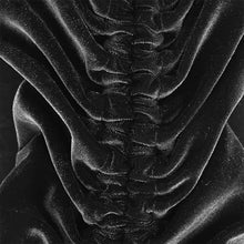 Load image into Gallery viewer, ESKT026 flocking pattern trumpet sleeve sexy ladies gothic party fitted velvet dress