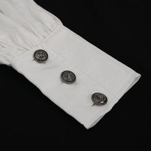 Load image into Gallery viewer, SHT08202 white Everyday Gothic Long Sleeve Shirt