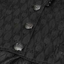 Load image into Gallery viewer, ECT012 GOTHIC women black jacquard thin long coat