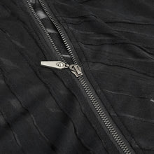 Load image into Gallery viewer, TT147 Two-wear basic hooded T-shirt with diagonal zipper