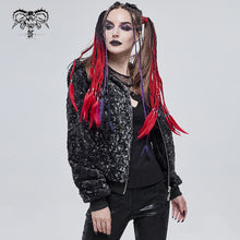 Load image into Gallery viewer, CT187 Two-tone punk women wool jacket