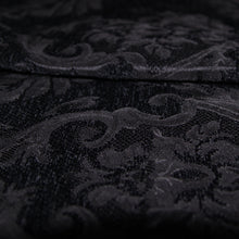 Load image into Gallery viewer, CT105 Gothic jacquard high-low men warm black dress coat with slit