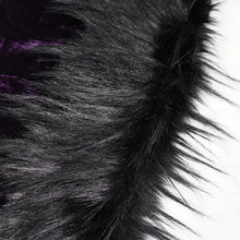 Load image into Gallery viewer, CA02902 Quilted purple velvet shawl