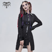 Load image into Gallery viewer, SHT080 Long punk blouse with fake girdle