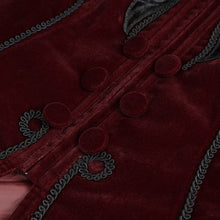 Load image into Gallery viewer, CT19302 women wine gothic short coat
