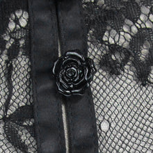 Load image into Gallery viewer, ECA003 Gothic accessory feather adjustable ribbons lace sexy women collar with rose flower