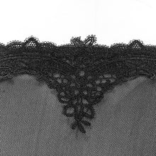 Load image into Gallery viewer, ESKT029 party horn sleeves off shoulder dark fringe stretchy knitted sexy ladies lace dress