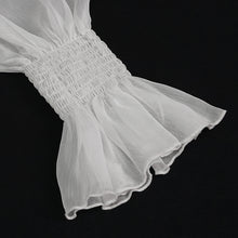 Load image into Gallery viewer, SHT06802 white Gothic Chiffon Blouse