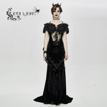Load image into Gallery viewer, ECST004 sexy ladies lace and flower decoration strapless corset with booty backswing