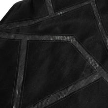 Load image into Gallery viewer, TT161 Men shiny knit patchwork vest