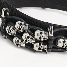 Load image into Gallery viewer, AS128 skull braided headband