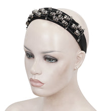 Load image into Gallery viewer, AS128 skull braided headband