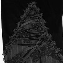 Load image into Gallery viewer, PT15201 daily life sexy women Gothic mesh flared trousers with side tie