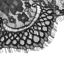 Load image into Gallery viewer, AS07301 black Gothic lace bow tie with diamonds