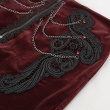 Load image into Gallery viewer, PT170 Gothic Stretch Velvet Women's High Waist Shorts
