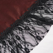 Load image into Gallery viewer, SKT11302 red Gothic tube top layered full dress