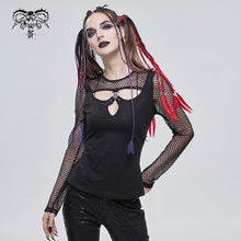 Load image into Gallery viewer, TT183 Deep V Basic style Punk T-shirt