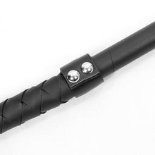 Load image into Gallery viewer, AS120 SM soft black leather long sex whip with tassels