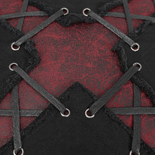 Load image into Gallery viewer, LS006 Punk black and red X-shaped pillow