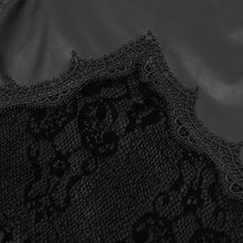 Load image into Gallery viewer, PT157 Gothic velvet printed basic style black women leather leggings
