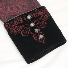 Load image into Gallery viewer, CT20502 Black and Red Jacquard Embroidered Jacket