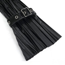 Load image into Gallery viewer, SHT05501 Cyberpunk bright black pleated blouse