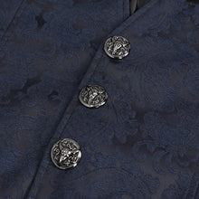 Load image into Gallery viewer, WT06902 Blue gothic men's vest with tail